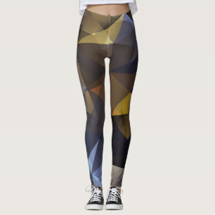 Legging Vintagem de triângulo brilhante, textura de diaman