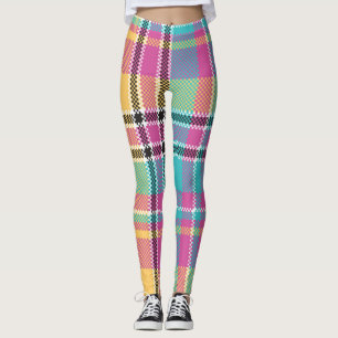 Legging Vintagem Geométrica do Na moda de Colorfull do Pad
