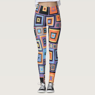 Legging Vintagem Geométrica Retroativa 60s