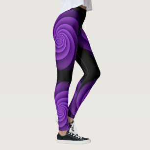 Legging Violência Espiral de Energia de Fundo