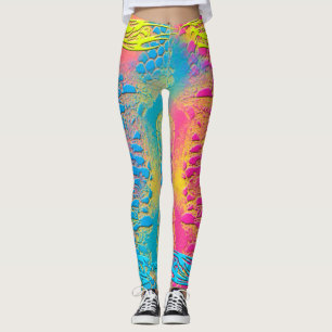 Legging VIOLET LACE - Digital - Arte Fractal -