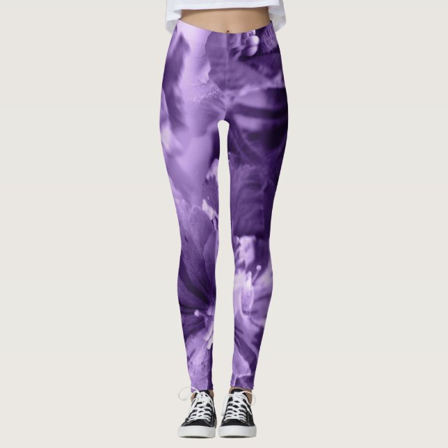 Legging Violetas monocromáticas (Frente)