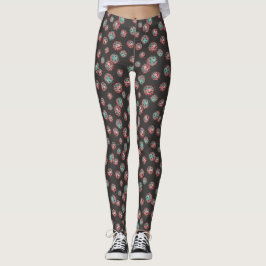 Legging Vírus da Aqua e da Aquarela Rosa