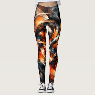Legging Visão Abstrata de Movimento e Mente