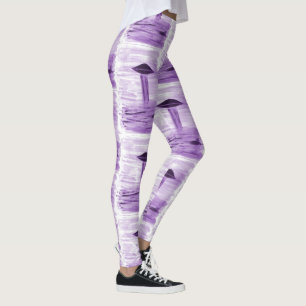 Legging VISION-D8 - OVNI art by EelKat - roxo