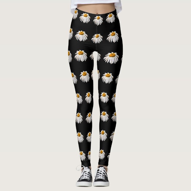 Legging Visitas a preto (Frente)