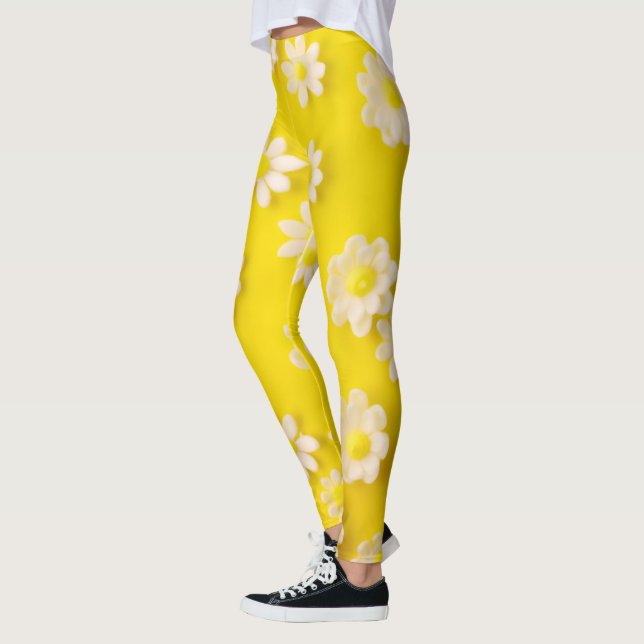Legging Visitas com fundo amarelo (Esquerda)