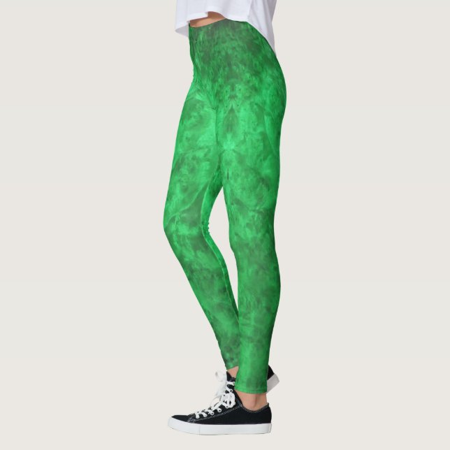 Legging Vista de Kelly Green Burl (Esquerda)