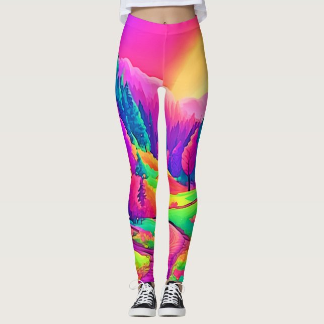 Legging Vista Sunset Colorida (Frente)
