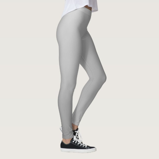 Legging Visual Delgado Gradiente Prata Macio (Direita)