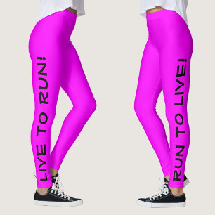 Legging Viva para Fugir! Corra ao Vivo! Fuchsia High Vis R