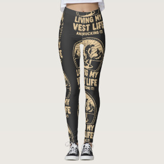 Legging Vivendo Minha Vida de Mochila e Rucking!
