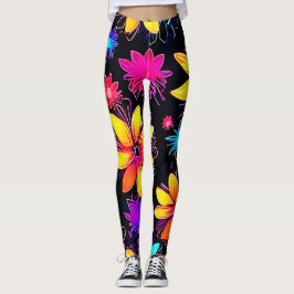 Legging Vivid Neon Floral