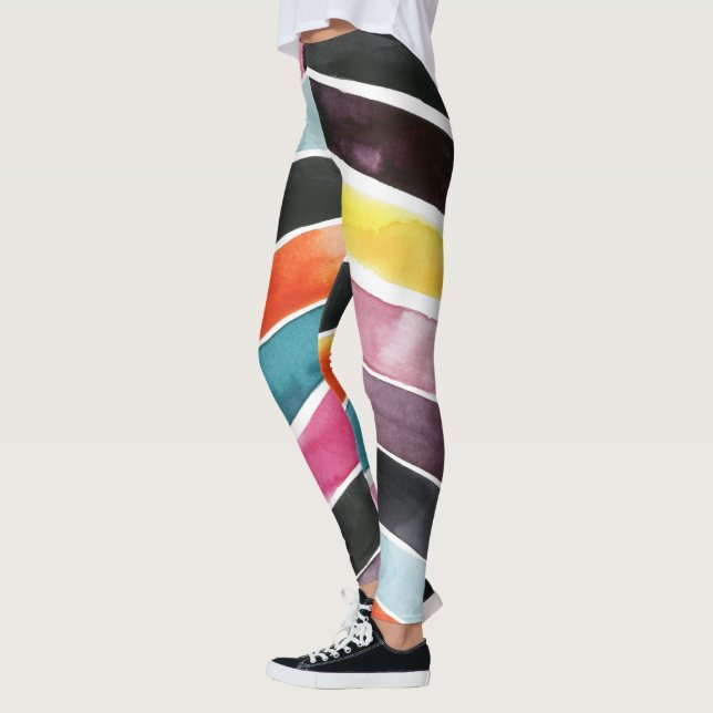 Legging Vivid Watercolor Chevron I (Esquerda)