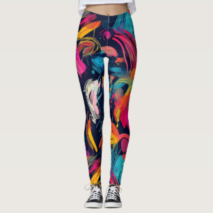 Legging Vívido Grafite Caótico