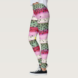 Legging Voar Pescar Arco Arco-Íris Truta Iquitologia Incr