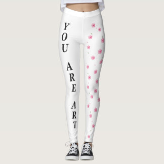 Legging Você É Arte & Feito de Estrelas – Sakura Floral
