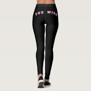 Legging Você quer, Letra de cintura alta casual feminina I