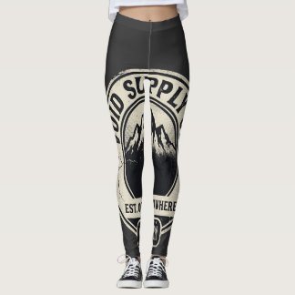 Legging Void Supply Co Logotipo Vintage de Roupas de Rua O