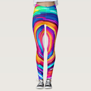 Legging Vórtice de Cor: Design Dinâmico
