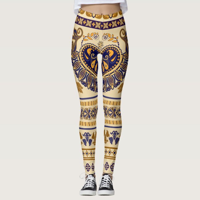 Legging Wallpaper Floral Egípcio Strike (Frente)