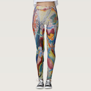 Legging Wassily Kandinsky Red Stain Abstrato Art