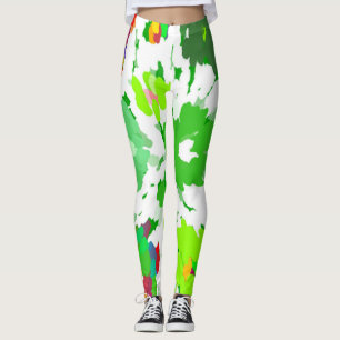 Legging Watercolor Pop Art Floral