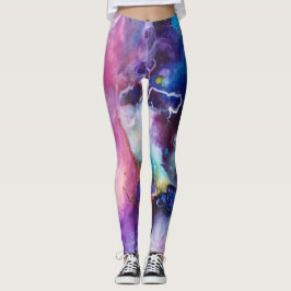 Legging Watercolor Rainbow Whimsical Personalizable Name