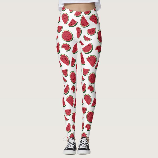 Legging Watermelon Slice Summer Pattern (Frente)