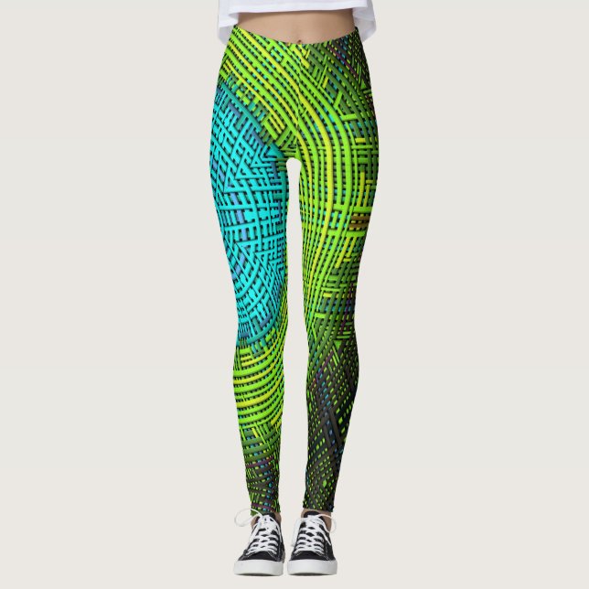 Legging Weave Mandala Blue e Green