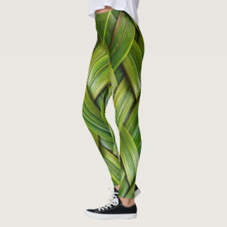 Legging Weave verde fresca de bambu