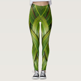 Legging Weave verde fresca de bambu