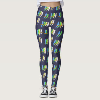 Legging Wellensittich Muster