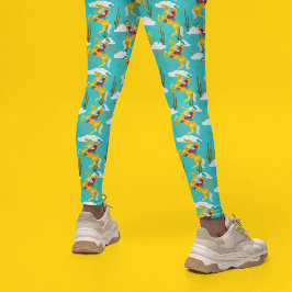 Legging Western Cowgirl Retro Patterna