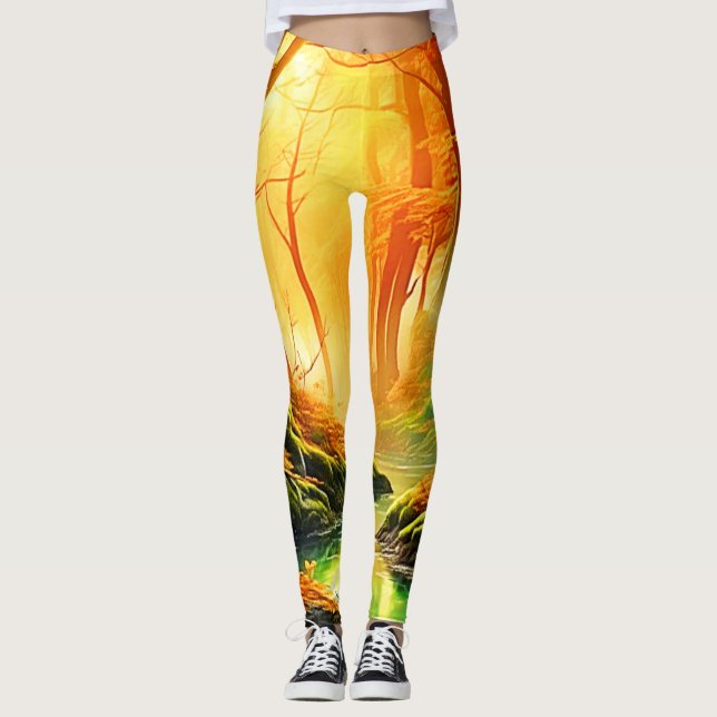 Legging Whisper do Ouro de outono (Frente)