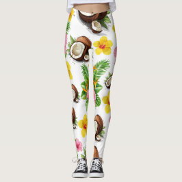 Legging White Floral