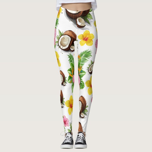 Legging White Floral (Frente)