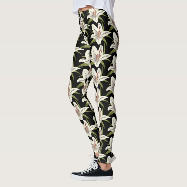 Legging White Lilly Floral (Esquerda)