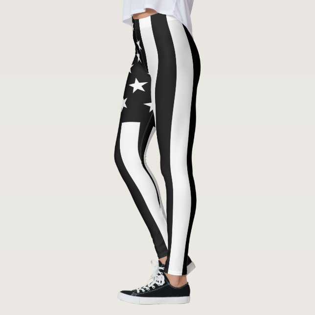 Legging White Preto Americano de Sinalizador (Esquerda)