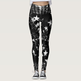 Legging White Stars