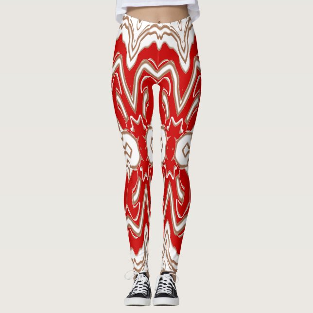 Legging White vermelho especial de Natal "Ratti_Creative_A (Frente)