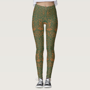 Legging William Morris 1881 Birds, Rabbit Floral Pattern