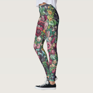 Legging William Morris Art Nouveau Calico Chintz