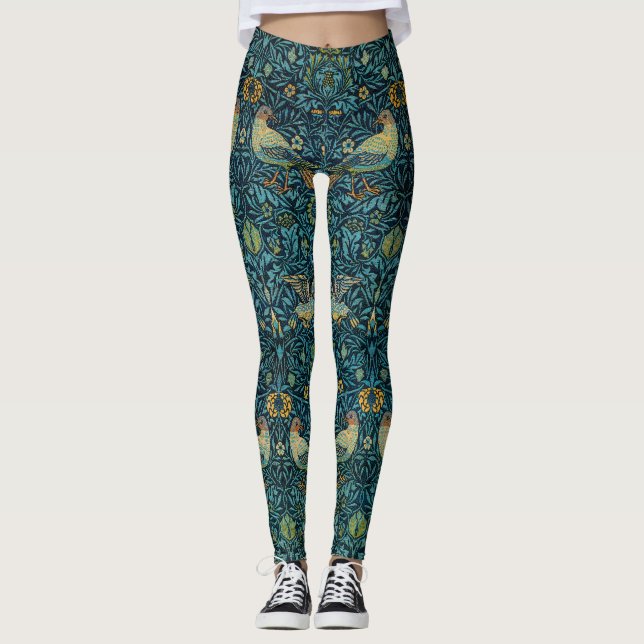 Legging William Morris Birds & Floral Patterno (Frente)