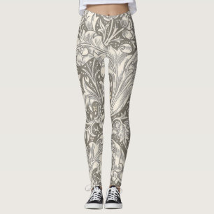 Legging William Morris Botão Solteiro Flor Bot