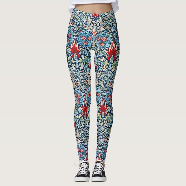 Legging William Morris - Cabeça de Cobra (Frente)
