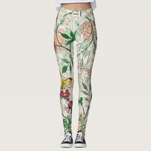 Legging William Morris FLORES E BORRACHAS (Frente)