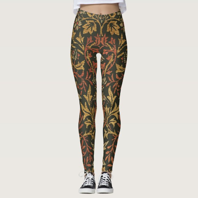 Legging William Morris Flower Garden Tapeçaria (Frente)