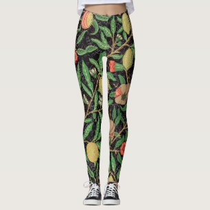 Legging William Morris Fruta padrão Vintage