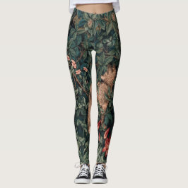 Legging William Morris Greenery Fox Willife